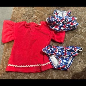 3-6 month Janie and Jack swimsuit and coverup